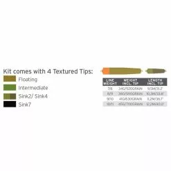 Scientific Anglers Ultimate Scandi Taper (UST) Shooting Heads Multi Tip Kit - 4 Tips -Shirts & T-Shirts Shop 21a0064.3