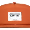Fishing Cap Simms Unstructured Flat Brim Orange