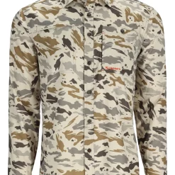 Fishing Shirt Simms Challenger Ghost Camo Stone