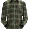 Fishing Shirt Simms Coldweather Forest Hickory Plaid