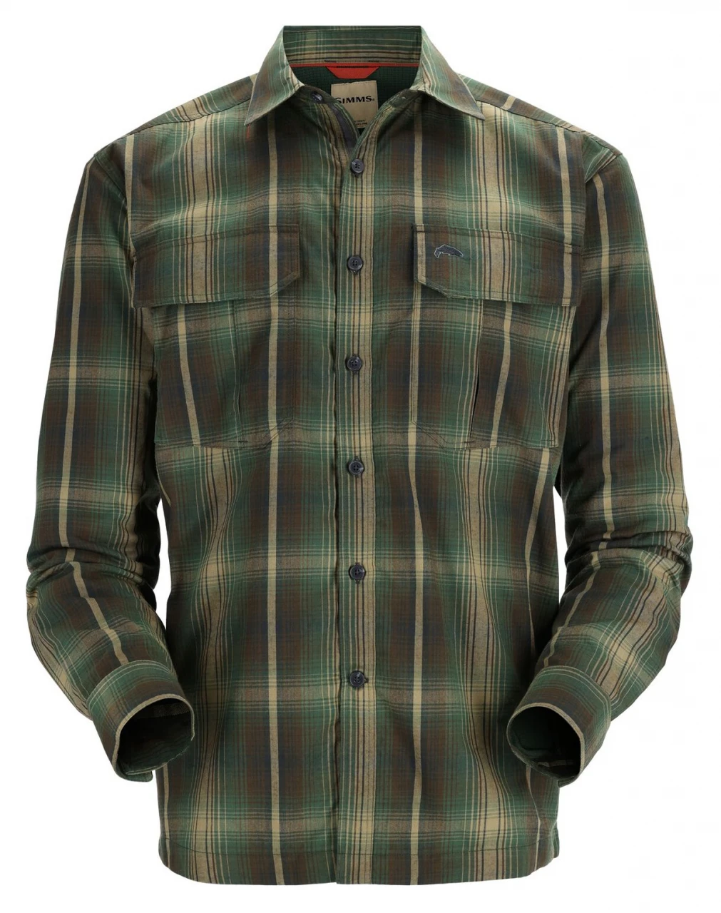 Fishing Shirt Simms Coldweather Forest Hickory Plaid 1 Fishing Shirt Simms Coldweather Forest Hickory Plaid