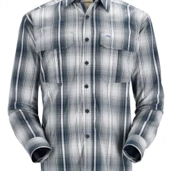 Fishing Shirt Simms Coldweather Navy Sterling Plaid