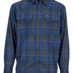 Fishing Shirt Simms Coldweather Rich Blue Admiral Plaid
