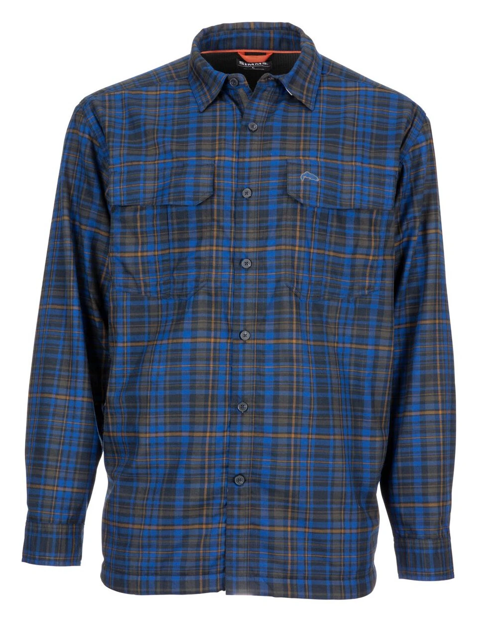 Fishing Shirt Simms Coldweather Rich Blue Admiral Plaid 1 Fishing Shirt Simms Coldweather Rich Blue Admiral Plaid