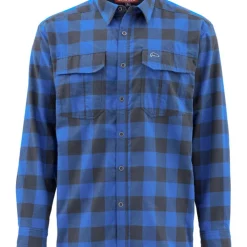 Fishing Shirt Simms Coldweather Rich Blue Buffalo Plaid