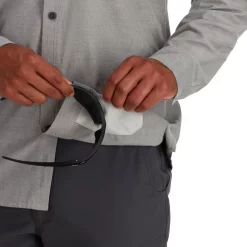 Fishing Shirt Simms Cutbank Chambray Cinder Chambray -Shirts & T-Shirts Shop fishing shirt simms cutbank chambray cinder chambray.3