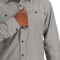 Fishing Shirt Simms Cutbank Chambray Cinder Chambray -Shirts & T-Shirts Shop fishing shirt simms cutbank chambray cinder chambray.4