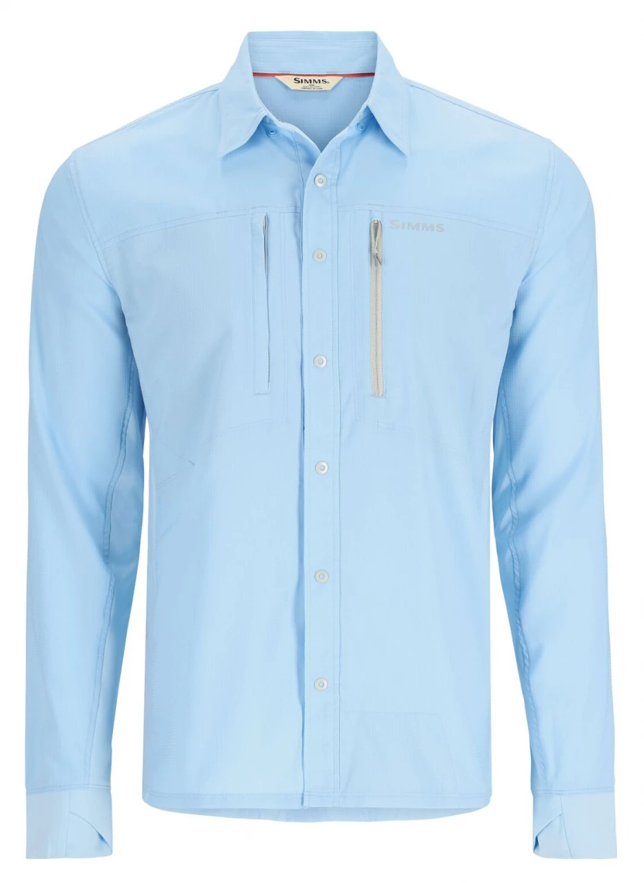 Fishing Shirt Simms Intruder Bicomp Sky 1 Fishing Shirt Simms Intruder Bicomp Sky