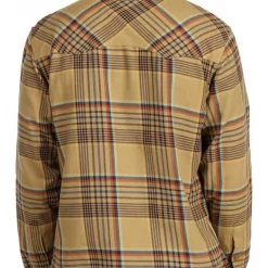 Fishing Shirt Simms Santee Flannel Camel & Navy & Clay Neo Plaid -Shirts & T-Shirts Shop fishing shirt simms santee flannel camel navy clay neo plaid.3
