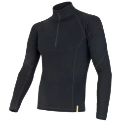Functional LS Shirt Zipper Sensor Merino DF Black