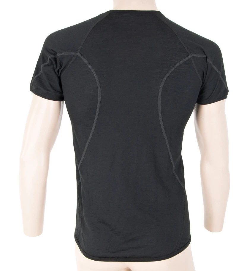 Functional T-Shirt Sensor Merino Active Black 2 Functional T-Shirt Sensor Merino Active Black - Image 2