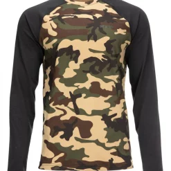 Lightweight Baselayer Top Simms Woodland Camo