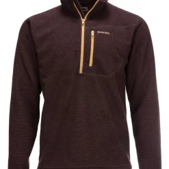 Rivershed Quarter Zip Simms Mahogany