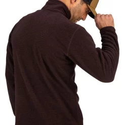 Rivershed Quarter Zip Simms Mahogany -Shirts & T-Shirts Shop rivershed quarter zip simms mahogany.2