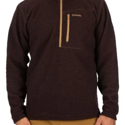 Rivershed Quarter Zip Simms Mahogany -Shirts & T-Shirts Shop rivershed quarter zip simms mahogany.5