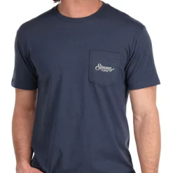 T-Shirt Simms Two Tone Pocket Navy Heather -Shirts & T-Shirts Shop simms simms two tone pocket tee navy heather s.3