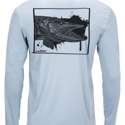 Solar Tech Tee Simms Musky Face Steel Blue