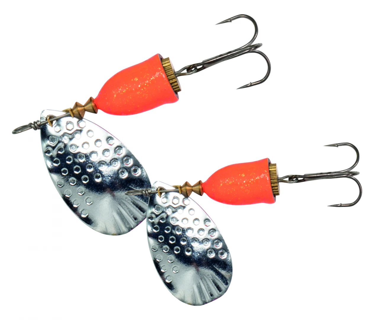 Kinetic Fishing Spinner Kinetic Gekko Silver & Orange 2 Kinetic Fishing Spinner Kinetic Gekko Silver & Orange - Image 2