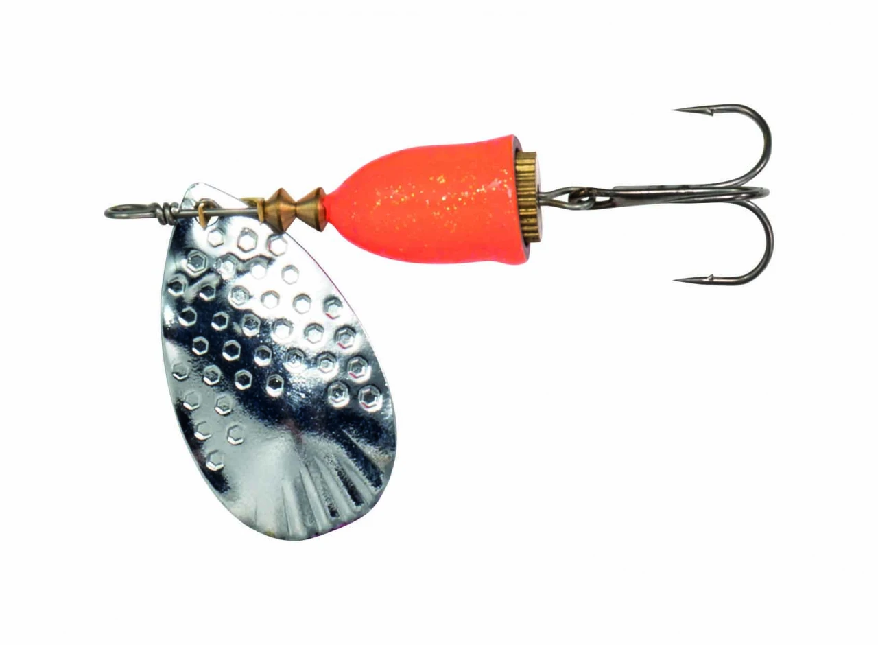 Kinetic Fishing Spinner Kinetic Gekko Silver & Orange 1 Kinetic Fishing Spinner Kinetic Gekko Silver & Orange