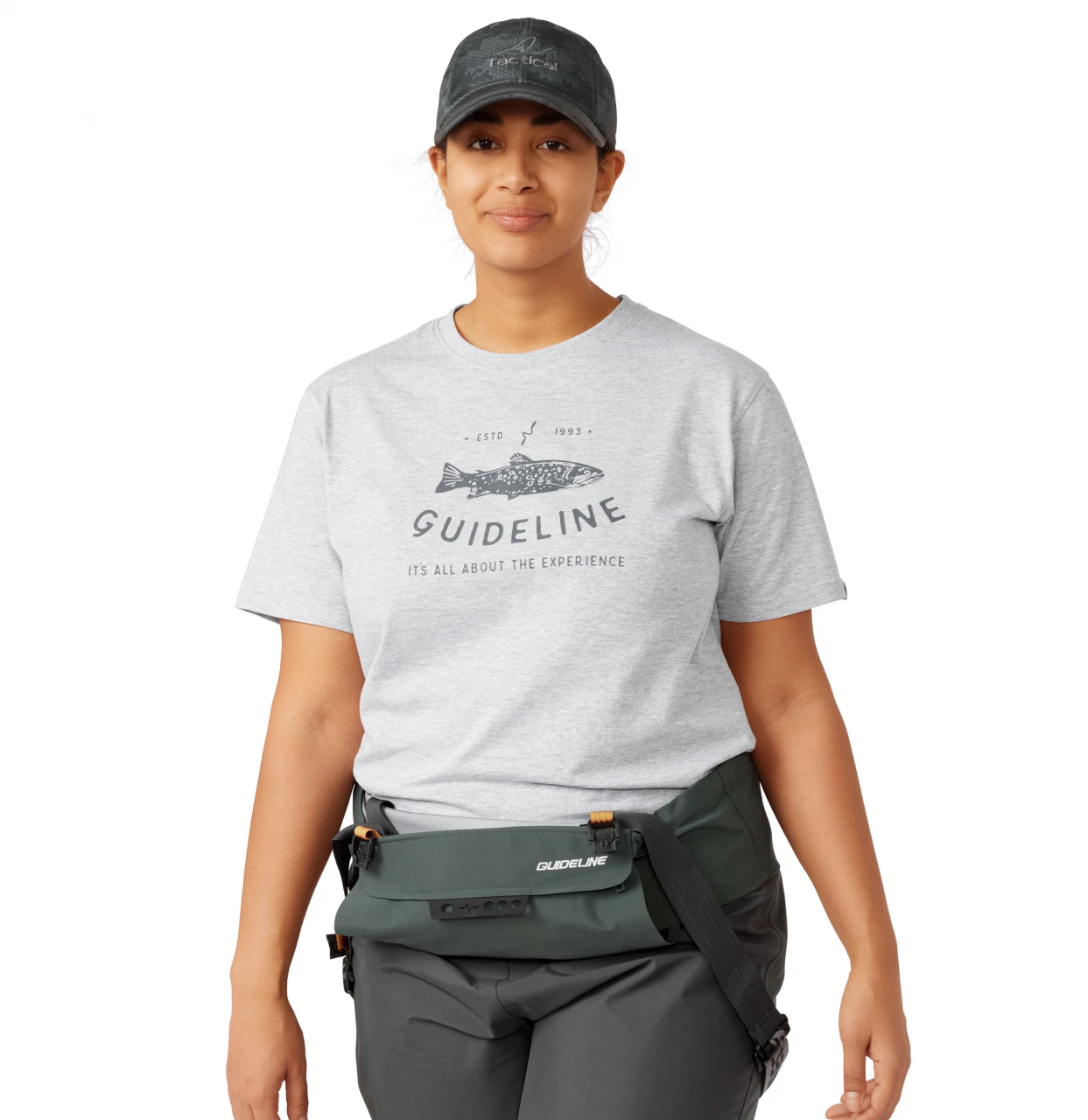 T-shirt Guideline The Trout ECO Tee Grey Melange 1 T-shirt Guideline The Trout ECO Tee Grey Melange