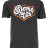 T-Shirt Simms Fish It Well Badge Charcoal Heather