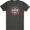 T-Shirt Simms Fish It Well Charcoal Heather