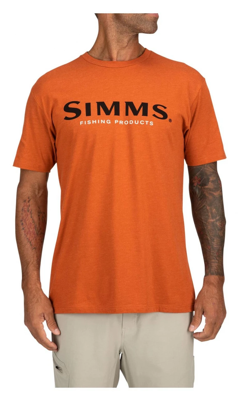 T-Shirt Simms Logo Adobe Heather 3 T-Shirt Simms Logo Adobe Heather - Image 3