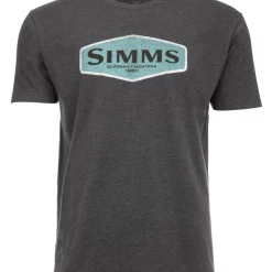T-Shirt Simms Logo Frame Charcoal Heather