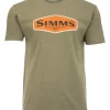 T-Shirt Simms Logo Frame Military Heather