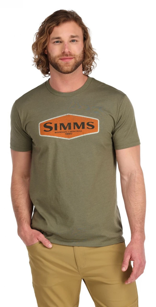 T-Shirt Simms Logo Frame Military Heather 2 T-Shirt Simms Logo Frame Military Heather - Image 2