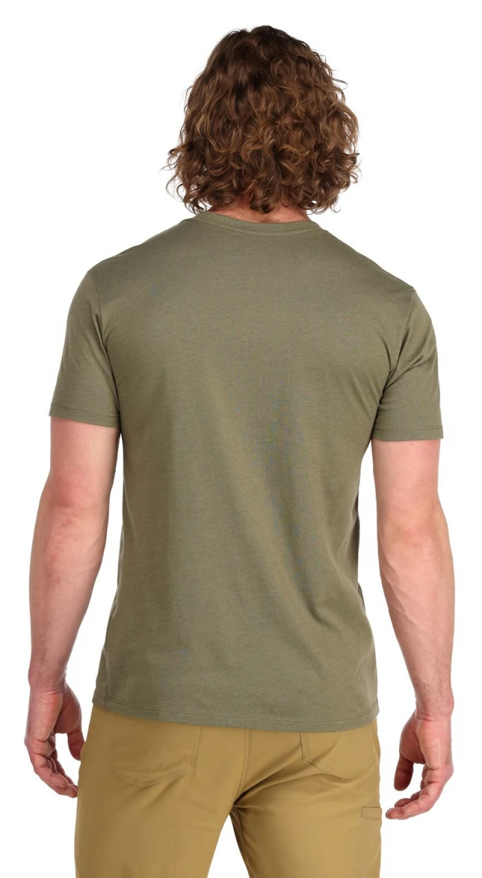 T-Shirt Simms Logo Frame Military Heather 3 T-Shirt Simms Logo Frame Military Heather - Image 3