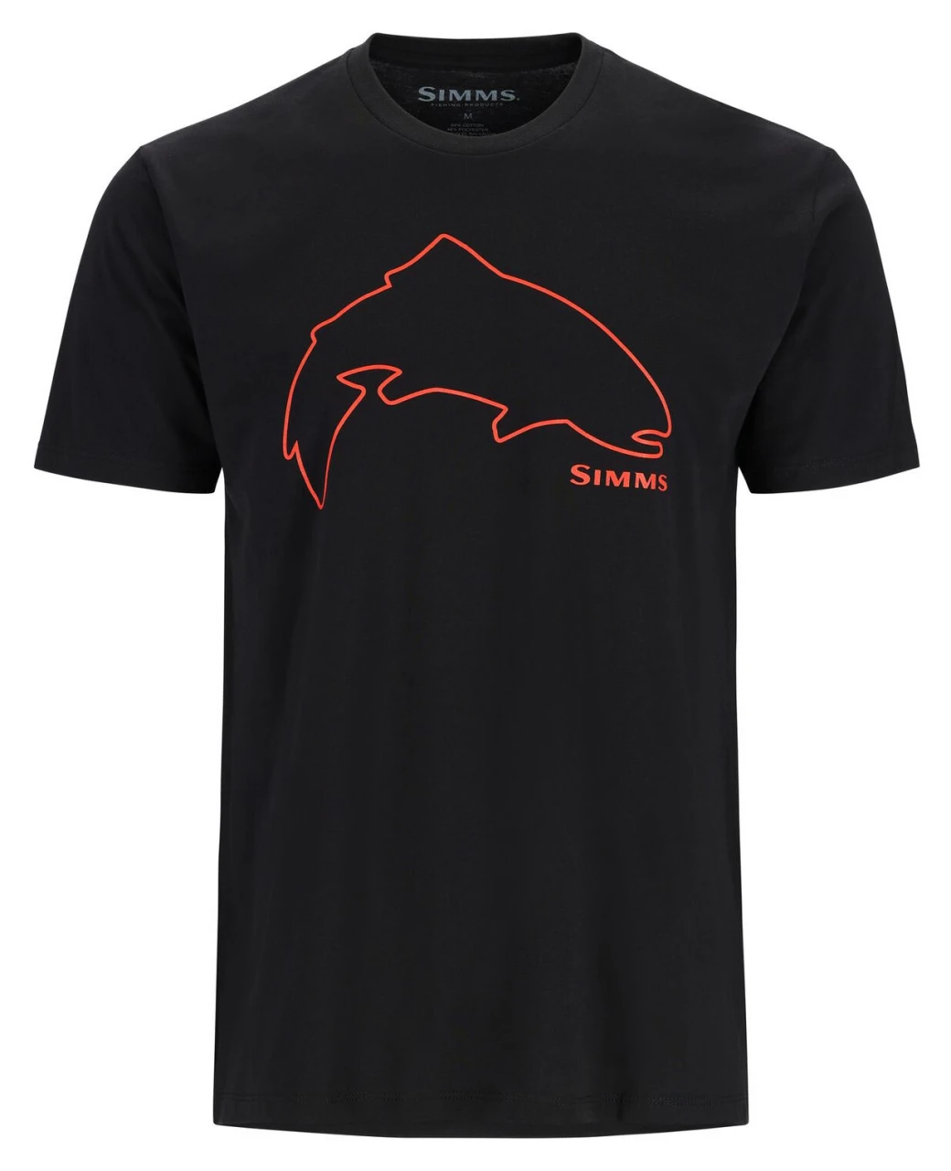 T-Shirt Simms Trout Outline Black 1 T-Shirt Simms Trout Outline Black