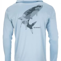Tech Hoody Simms Artist Series Tarpon Woodland Camo Steel/Steel Blue