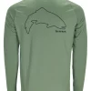 Tech Tee Artist Series Simms Trout Outline & Field