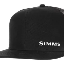 Trucker Cap Simms CX Flat Brim Black