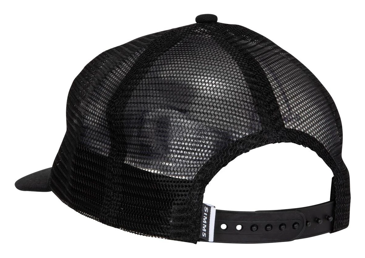 Trucker Cap Simms Mesh All-Over Black 4 Trucker Cap Simms Mesh All-Over Black - Image 4