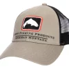 Trucker Cap Simms Trout Icon Tan