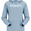 Women's Fishinhg Hoody Simms Logo Cornflower Heather